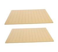 SUPVOX Tablero de de Madera Doble Cara para Niños 2 Piezas Juegos de Mesa Estratégicos Educativo Plegable para Accesorios para Go Chess