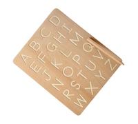 SUPVOX Tablero de del Alfabeto para Niños Juego Educativo de Madera Tablero de Práctica de Escritura Juguete Cognitivo 1 para Preescolares Aprendizaje del Alfabeto