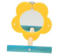 SUPVOX Tablero De Espejo Acrílico para Periquitos Juguete Colgante para Jaula Decoración para Aves