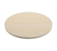 SUPVOX Tablero de Mesa Redondo de Madera Maciza 30 Cm, Tablero Grueso Beige Vetas Naturales, Tapa de Repuesto para Mesa de Comedor o Auxiliar, Superficie Resistente y Fácil Limpieza,