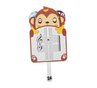 SUPVOX Tablero Musical Educativo con Tarjetas Didácticas Forma de Mono con Mango para Estudiantes Herramienta de Teoría Musical y Práctica de Piano Casa y Escuela