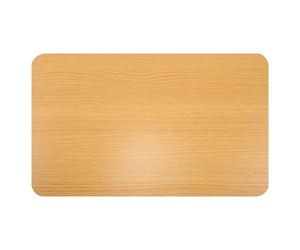 SUPVOX Tablero Rectangular de Madera Maciza para Mesa Auxiliar de Cocina y Oficina, 50 X 30 Cm, Color Nogal Claro, Diseño Esquinas Redondeadas, Superficie Gruesa Resistente, Adecuado