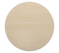 SUPVOX Tablero Redondo de Madera Maciza 30 Cm Grosor, Superficie Beige Textura de Veta Natural, Tapa de Repuesto para Pequeña Mesa de Centro Rústica, Adecuado para Comedor y Salón