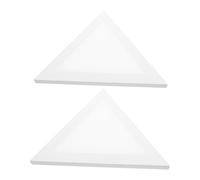 SUPVOX Tableros de Pintura Creativa Triangulares 30 Cm, 2 Piezas, Lienzo Algodón Irregular para Óleo y Acrílico, Panel Decorativo para Estudiantes y Aficionados, Arte y Manualidades