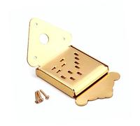 SUPVOX Tailpiece De Mandolina De Cuerdas Con Tapa y Tornillos Diseño Floral b Color Dorado Cromado Fácil Cambio De Cuerdas Accesorio Para Instrumentos Musicales