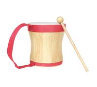 SUPVOX Tambor De Mano Bongó Instrumento De Percusión Portátil Tambor Con Baqueta De Madera Para Jardín De Infancia Instrumento Musical Para Educación Temprana