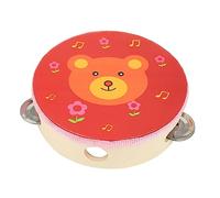 SUPVOX Tambor Musical Infantil 6 Pulgadas Juguete Educativo para Niños Diseño de Dibujos Animados Desarrollo Musical para Niños y Niñas Juguete de Golpeo