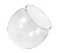 SUPVOX Tanque Transparente para Peces De Colores Acuario Pequeño De Escritorio para Oficina Pecera De Plástico Decorativa para Bettas y Tortugas Contenedor para Peces De Mesa