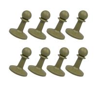 SUPVOX Tapa para Poste de Tienda de Campaña 8 Piezas Color Verde Militar, Accesorios para Postes Protección Antideslizante y Resistencia al Viento, Ideales para Camping y