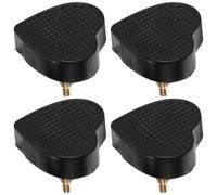 SUPVOX Tapas de Tacón Forma de Corazón para Tacones Altos Juego de 2 Pares 1 Par Pasador Grueso Negro 1 Par Pasador Fino Negro Accesorios Resistentes para Reparación de Zapatos de