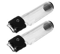 SUPVOX Tapas Protectoras Transparentes para Caña de Pescar 3,9 M, 2 Piezas, Funda de Plástico Resistente para Punta y Culata, Accesorios para Pesca y Protección en Viajes