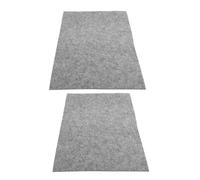 SUPVOX Tapete de Fieltro para Caligrafía 2 Piezas, 40x60 Cm, Gris, Alfombrilla Gruesa de Escritorio para Práctica de Escritura y Bloc de Caligrafía, Accesorio Escolar para Estudiantes