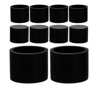 SUPVOX Tapones de Silicona Flexibles para Topes de Puerta, Protección Anticolisión, 25 Unidades, Diámetro Interior 22,7 Mm, Tapas Protectoras de Tornillos Negras, Uso en