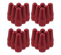 SUPVOX Tapones de Válvula para Neumáticos Franceses Presta 50 Unidades Aleación de Aluminio Roja Tapas de Vástago para Bicicleta de Carretera y Montaña Protección contra Polvo y