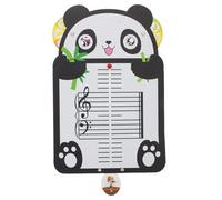 SUPVOX Tarjeta de notación musical: Tarjeta de teoría musical con diseño de panda para principiantes de piano, niños y estudiantes. Herramienta portátil para practicar el ritmo en casa, la escuela