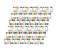SUPVOX Tarjetas de Recompensa Perforadas para Enseñanza Escolar, Paquete de 50 Unidades en Papel Decorativo, Material Didáctico Portátil para Motivar Estudiantes Aula