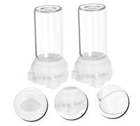 SUPVOX Taza de Alimentación para Hormigas 10 Ml Vidrio Transparente 2 Piezas Dispensador de Agua para Nidos de Hormigas Jardín Suministros para Animales Pequeños