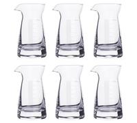 SUPVOX Tazas Medidoras para Licor de Vidrio Transparente Escala, 80 Ml, Juego de 6 Unidades, Jarras Medidoras para Cócteles y Bebidas, Accesorio para Bar y Coctelería