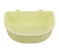 SUPVOX Tazón Colgante para Mascotas de Plástico Cuenco Desmontable para Gatos y Perros Comedero Portátil para Jaulas Diseño Seguro y Fácil Limpieza Color Verde