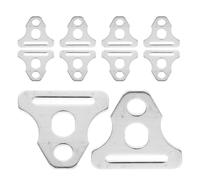 SUPVOX Tensor Triangular de Cuerda para Tienda de Campaña 10 Piezas, Hebillas Metálicas Resistentes al Viento, Accesorios de Camping para Exteriores, Tensores de Cable Duraderos y