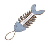 SUPVOX TermóMetro De Pared De JardíN Y Hogar DiseñO Vintage De Espina De Pescado Medidor De Temperatura Colgante Para Interior Y Exterior DecoracióN De Pared Con Temperatura