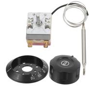 SUPVOX Termostato Eléctrico Ac16a 30-110 para Horno, Freidora de Aire y Calentador de Agua, 1 Unidad con Tapa Negra y 2 Terminales, Control Preciso de Temperatura para Cocina y Hogar