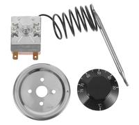 SUPVOX Termostato Mecánico Ajustable de 30 a 75 ° Preciso de Temperatura, Material Plástico y Metal, Adecuado para Horno y Calefacción
