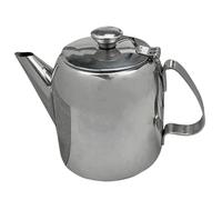 SUPVOX Tetera de Acero Inoxidable Tapa y Asa Ergonómica, Tetera de Oficina de 20 Onzas, Jarra Grande para Té y Café, Utensilio de Cocina Resistente para Hogar y Restaurante