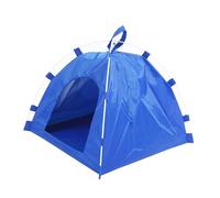 SUPVOX Tienda para Mascotas con Estructura Desmontable De Oxford y Varillas De Fibra Cama Plegable para Perros y Gatos Resistente Al Agua para Exteriores y Viajes Color Azul