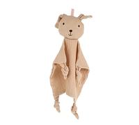 SUPVOX Toalla de Confort Adecuado para Apaciguar y Acompañar al Ñiño Juguete Relajante Color Caqui Obsequio para Ñiño y Muñeca de Animal de Algodón Doble Capa para Recién Nacido