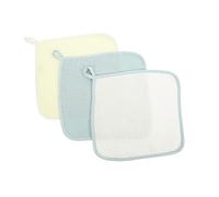SUPVOX Toallas Faciales De Algodón Para Bebés, Paños Para Eructar, 3 Piezas, 25x25 Cm, Suaves y Absorbentes, Colores Sólidos, Aptas Para Recién Nacidos y Uso Diario