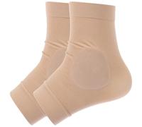 SUPVOX Tobillera Mangas Tobillo Sebs Doble Cara, Calcetines TalóN Hidratantes, Transpirables Para Pies Secos Y Agrietados, 1 Par, Caqui