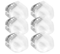 SUPVOX Topes Magnéticos para Puerta sin Taladro 6 Piezas, Tope de Puerta Transparente de Silicona, Protector Anticolisión para Dormitorio, Soporte Magnético para Evitar Portazos y Ruidos