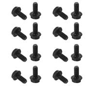 SUPVOX Tornillos de Pedalier para Bicicleta de Montaña 30 Piezas, Pernos de Fijación Cónicos Cuadrados de Hierro Negros, Repuestos Compatibles para E-Bike, Mantenimiento y