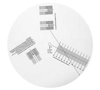 SUPVOX Transportador de Alineación Ajustable de Acrílico para Calibración de Cabezal de Tocadiscos Vinilo, Regla Práctica para Medir Distancia, Accesorio para Reproductores de Discos