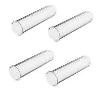 SUPVOX Tubos de Ensayo de Vidrio Transparente para Plantas Pequeñas Hidropónicas, Macetas para Terrarios, Set de 4 Unidades 3.7x4.7x15 Cm, Decoración para Hogar y Jardín