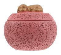 SUPVOX Urna para Perros - Mini urna Decorativa de Cemento para funerales de Mascotas - Caja Rosa pequeña para Cenizas de Perros (355 ml) - Caja de Cemento Conmemorativa para Gatos