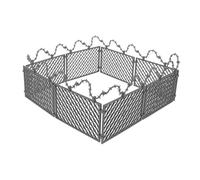 SUPVOX Valla Miniatura de Plástico para Cerca de Jardín y Escena de Guerra Cerca DIY para Prisión y Granja Accesorios Compatibles para Casas de Muñecas y Decoración de Dioramas