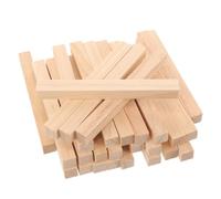 SUPVOX Varillas Cuadradas de Madera sin Tratar para Bricolaje, 30 Piezas de Tacos de Madera para Manualidades y Proyectos Creativos