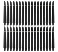 SUPVOX Varillas para Dardos 2ba de Nailon Negro Estriadas, Ejes de Rosca Duraderos, 50 Piezas, Accesorios Profesionales para Dardos, Uso en Sala de Juegos y Competencias Recreativas