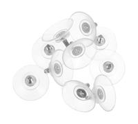 SUPVOX Ventosas Transparentes de Pvc para Muebles de Vidrio, Tornillos para Fijación Segura, Paquete de 10 Unidades, Soporte Resistente para Mesas y Superficies de Cristal, Uso