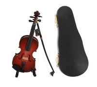 SUPVOX Violín Pequeño Adorno De Violín De Madera Adornos De Instrumentos Musicales En Miniatura Pequeño Mini Instrumentos Modelo