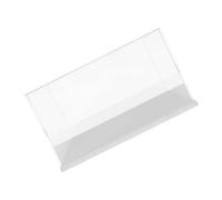 SUPVOX Vitrina Acrílica Transparente para Colecciones Caja de Exhibición Resistente y Estable para Figuras Modelos y Juguetes con Base Blanca Organizador Antidespolvoreo