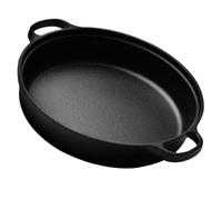 SUPVOX Wok de Hierro Fundido sin Recubrimiento 22 Cm, Sartén Antiadherente Resistente al Calor para Cocina Casera y Profesional, Utensilio Multifunción para Fuego Directo y Cocina al