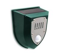 SUPYINI Alarma de Perro ladrido de 10 x 9 x 6 Pulgadas, luz de Sonido Solar, Sensor de Movimiento de 110 dB, Alerta de Sonido, Flash, de Alarma de Seguridad estroboscópica para casa de Campo