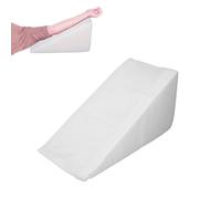 SUPYINI Almohada de cuña para evitar el dolor de cama después de la cirugía, esponja de espuma triangular para levantamiento de brazos delanteros (blanco)