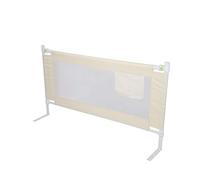SUPYINI Barandilla para cama larga, construcción estable y ligera, patas retráctiles, material lavable, red para transparencia, gran protección contra caídas para niños, segura y práctica