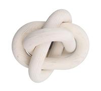 SUPYINI Cadena de Eslabones de Madera Decoración de Madera, Agora/Bobo/Tradicional/Clásico/Estilo Campestre Simple y Elegante... (Blanca)