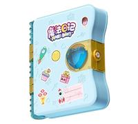 SUPYINI Caja Sorpresa Mágica para Niñas, Papelería de Joyería Divertida y Diario de Princesa para Niños con Varios Accesorios y Necesidades de Aprendizaje (Azul)