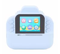 SUPYINI - Cámara de impresión de 48 MP, vídeo HD 1080P, zoom digital de 6x, pantalla de 2,4 pulgadas con impresión fotográfica y juegos integrados para la creatividad de los niños (azul)